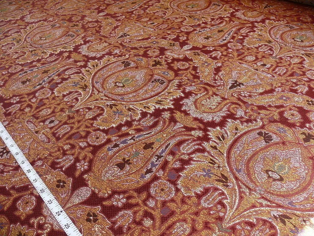 Lee Jofa San Pietro Paisley "crimson" Red Burgundy Blue Paisley