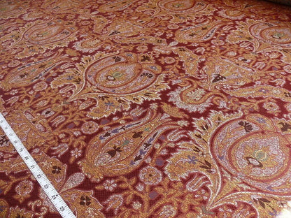 Lee Jofa San Pietro Paisley "crimson" Red Burgundy Blue Paisley