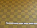 LEE JOFA STEREOPTICON CHECK "GOLD" GREIGE CHECK SILK+WOOL BTY MS