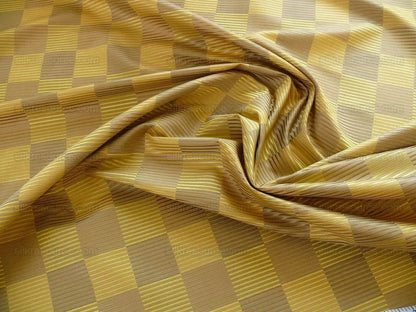 Lee Jofa Stereopticon Check "gold" Greige Check Silk+wool Bty MSRP USD196/y