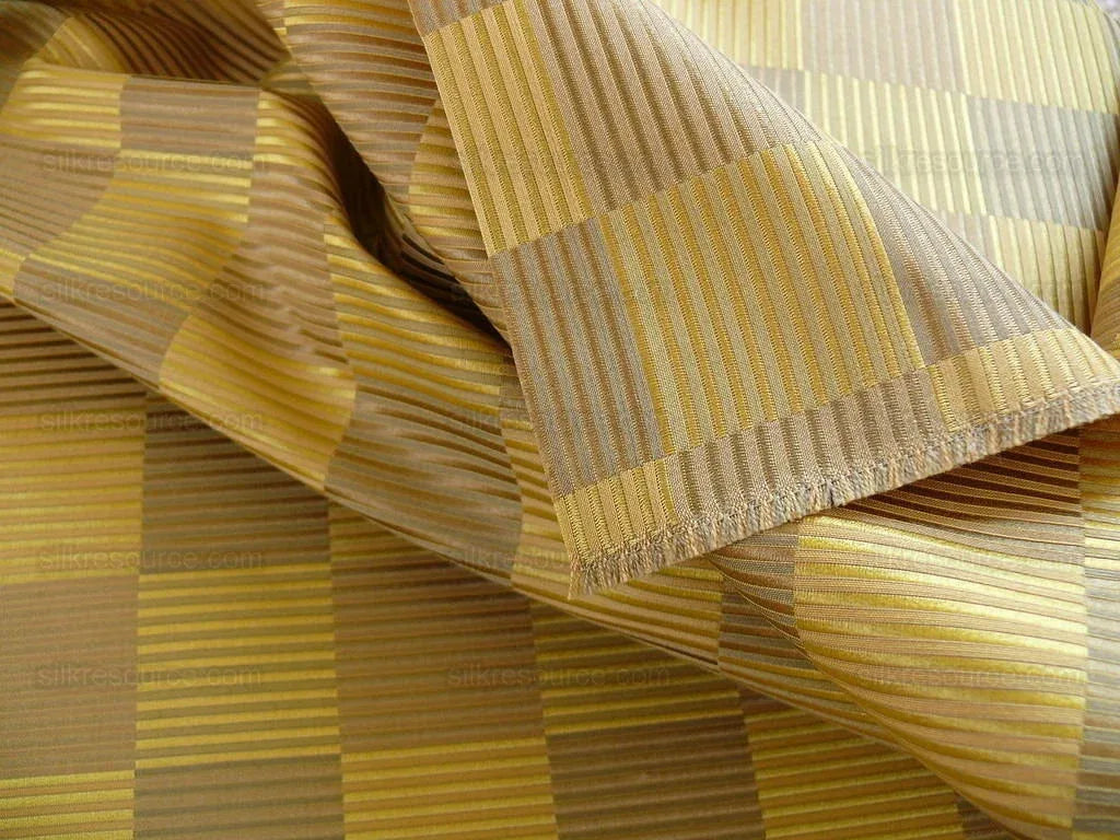 Lee Jofa Stereopticon Check "gold" Greige Check Silk+wool Bty MSRP USD196/y