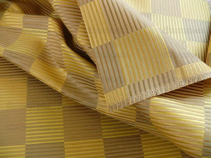 Lee Jofa Stereopticon Check "gold" Greige Check Silk+wool Bty MSRP USD196/y