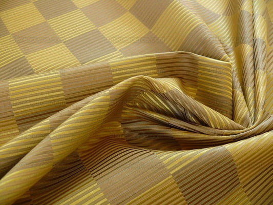 Lee Jofa Stereopticon Check "gold" Greige Check Silk+wool Bty MSRP USD196/y