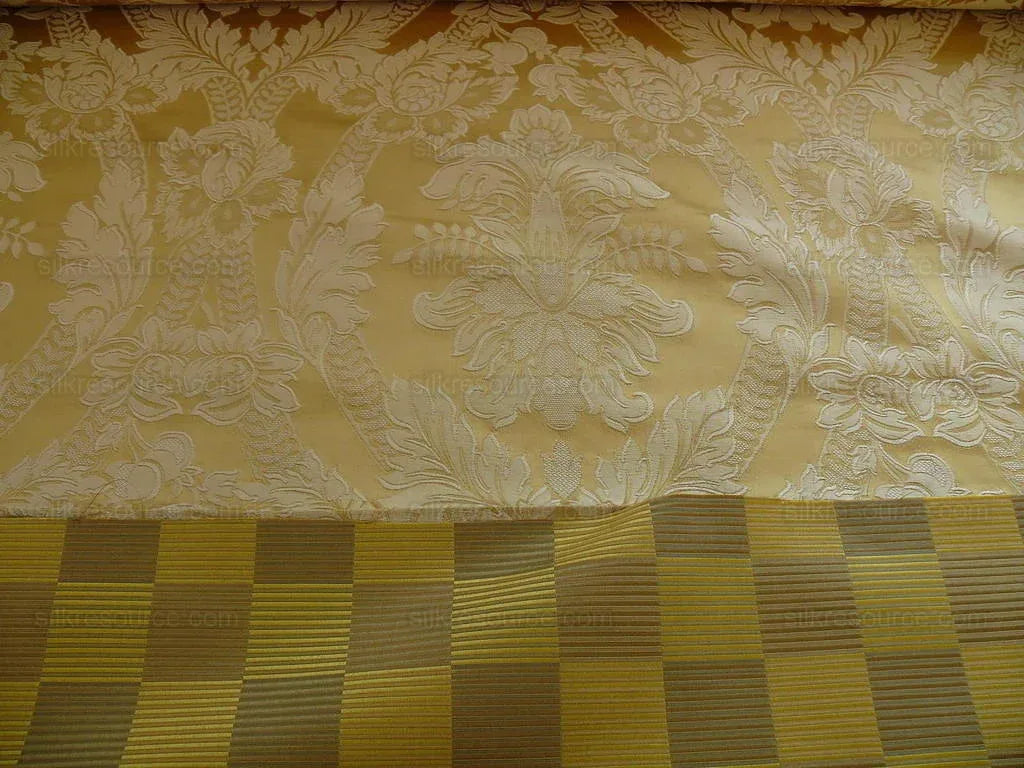 Lee Jofa Stereopticon Check "gold" Greige Check Silk+wool Bty MSRP USD196/y