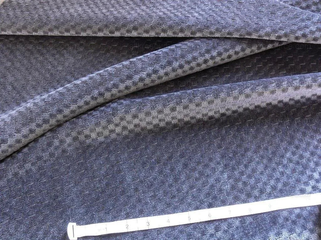 LEE JOFA RIALTO MOHAIR CHARCOAL NAVY BLUE MOHAIR CHECK BTY MSRP$