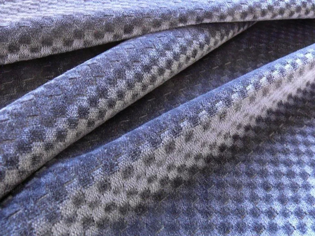 Lee Jofa Rialto Mohair Charcoal Navy Blue Mohair Check Bty MSRP$