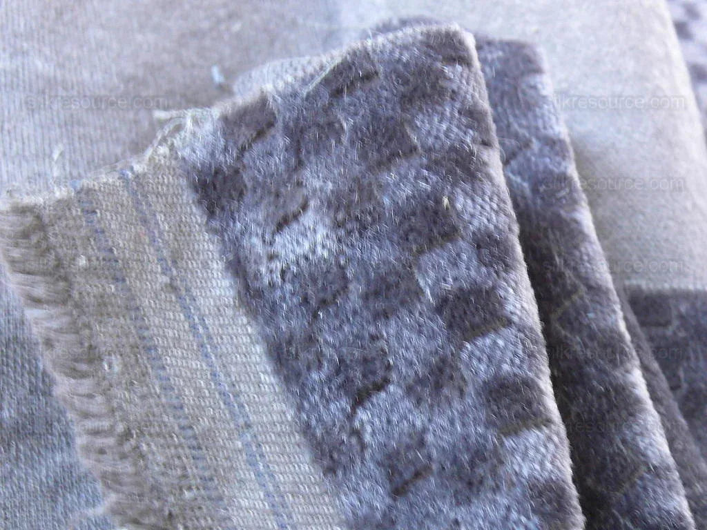 Lee Jofa Rialto Mohair Charcoal Navy Blue Mohair Check Bty MSRP$