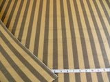 Lee Jofa Penrith Stripe Sand/tan Grey Charcoal & Gold Stripe Silk Linen MSRP USD 236/Y