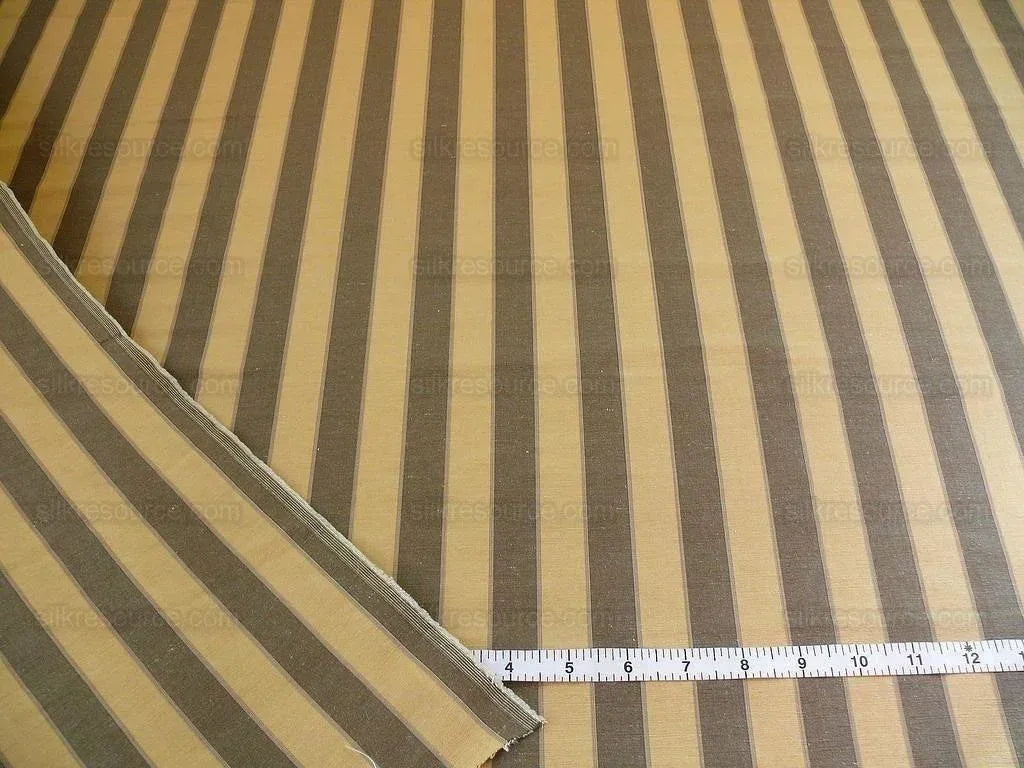 LEE JOFA PENRITH STRIPE SAND/TAN GREY CHARCOAL & GOLD STRIPE