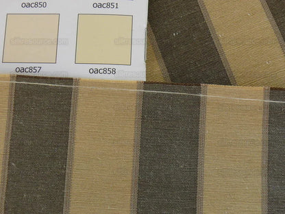 Lee Jofa Penrith Stripe Sand/tan Grey Charcoal &amp; Gold Stripe Silk Linen MSRP USD 236/Y