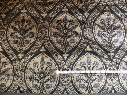 7.5yd Kravet Black &amp; Coffee Velvet Carnation Silky! MSRP USD 139/Y
