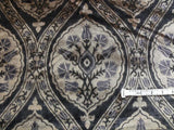 2.75YD KRAVET BLACK & COFFEE VELVET CARNATION SILKY! MSRP$139/Y