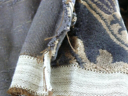 2.75yd Kravet Black &amp; Coffee Velvet Carnation Silky! MSRP USD 139/Y