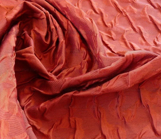 8.5Y LEE JOFA GROUNDWORKS XANADU WEAVE SEERSUCKER SILK "INDIAN"