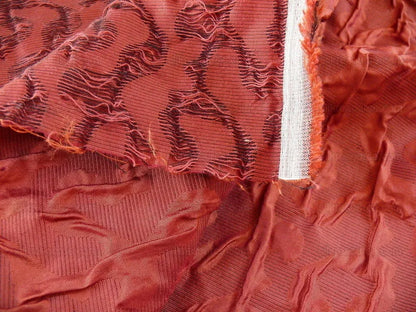 By YardLee Jofa Groundworks Xanadu Weave Seersucker Silk "indian" Burnt Red MSRP 254USD/Yard