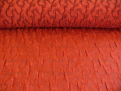 By YardLee Jofa Groundworks Xanadu Weave Seersucker Silk "indian" Burnt Red MSRP 254USD/Yard