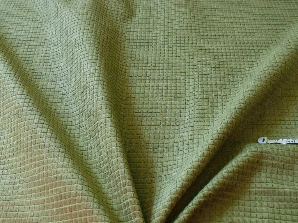 Lee Jofa Groundworks Pushbutton Velvet Celadon Sage Green Square