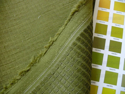 By Yard Lee Jofa Groundworks Pushbutton Velvet Moss Green Square 100% Linen