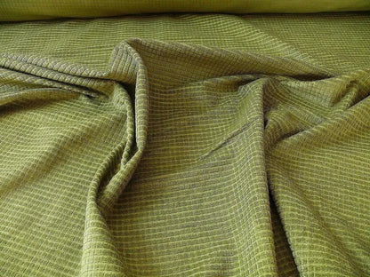 By Yard Lee Jofa Groundworks Pushbutton Velvet Moss Green Square 100% Linen