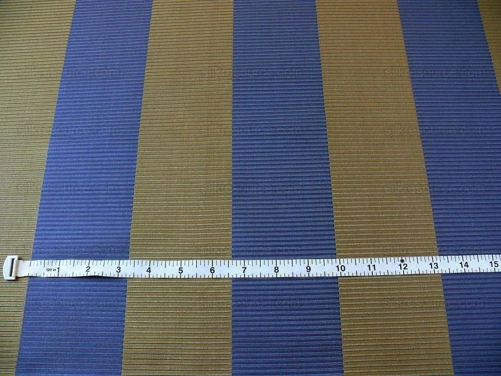 Lee Jofa Stereopticon Stripe "delphin" Copper Blue Purple Gold Silk+wool BY Yard
