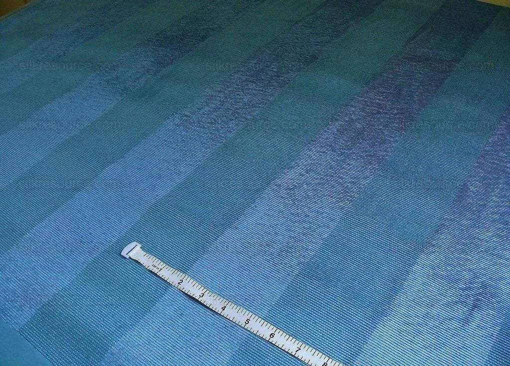 By Yd Lee Jofa Continental Velvet Stripe Sapphire Blue Heavy MSRP USD 156/yard