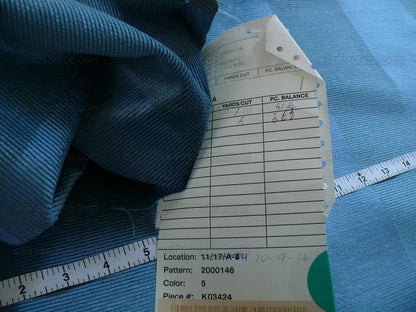By Yd Lee Jofa Continental Velvet Stripe Sapphire Blue Heavy MSRP USD 156/yard