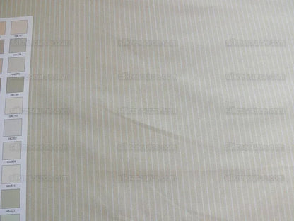 by yard Lee Jofa Fraises Stripe "cameo" Pin Stripe White Light Sand Luxurious French Cotton Fresh MSRP USD 250/y
