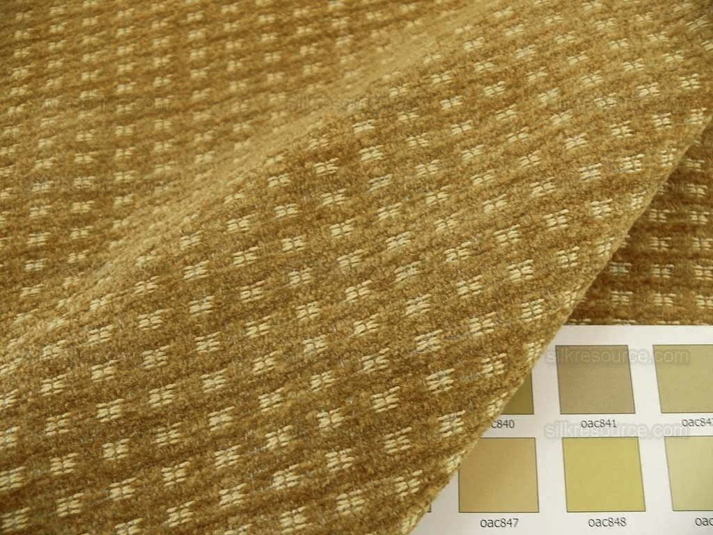 Lee Jofa Glenhurst Chenille "gilt" Gold Dotted Bty MSRP USD 276/Y