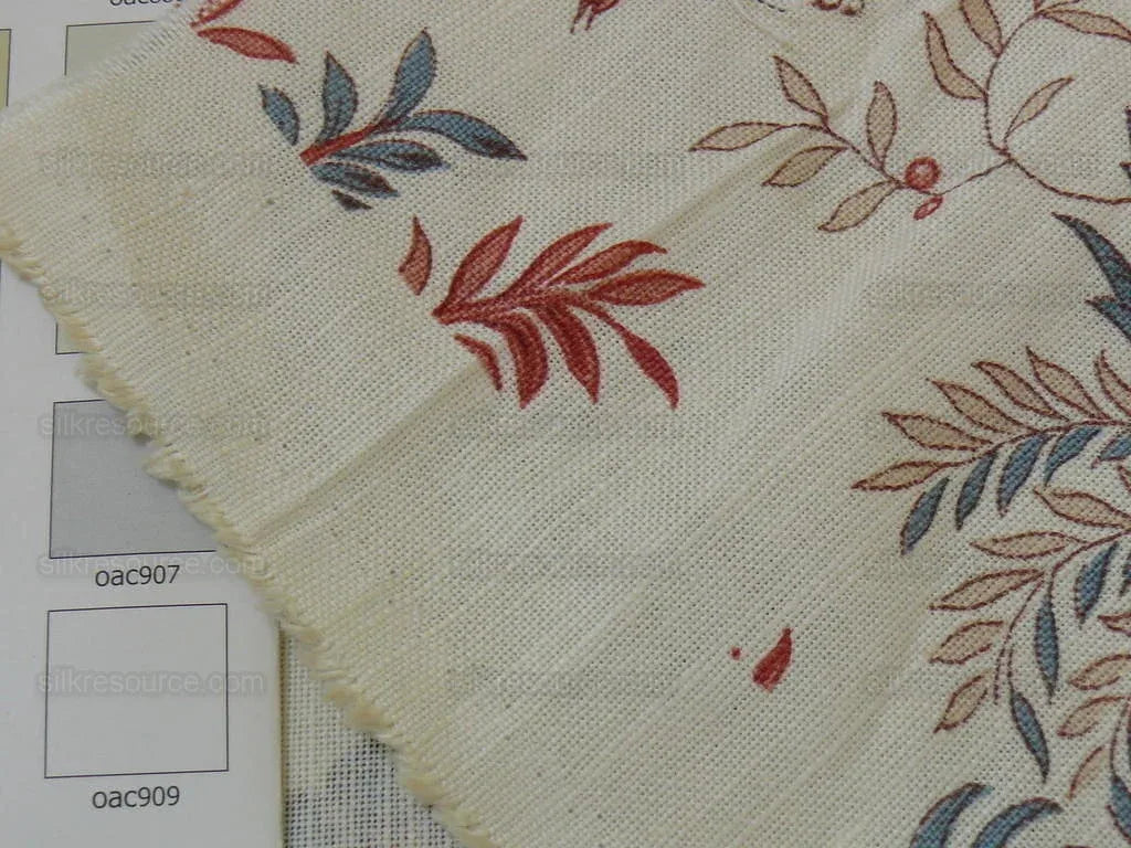 Lee Jofa Martinique Prin.red & Blue Chino Bird Linen Print Pink