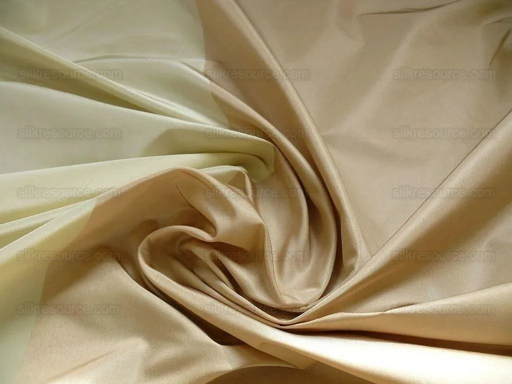 By Yard Lee Jofa Tennyson Stripe "Cream" Wide Stripe Silk Taffeta Beige MSRP USD 256/Y