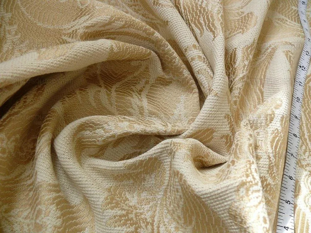 By yard Lee Jofa Lee Jofa Villa Lamte Damask Champagne White Cotton Grand MSRP 196/Y France