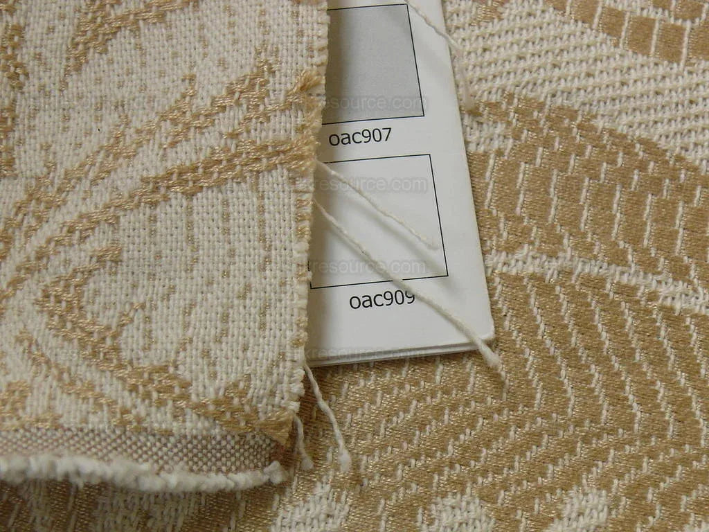 By yard Lee Jofa Lee Jofa Villa Lamte Damask Champagne White Cotton Grand MSRP 196/Y France