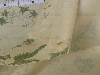 12y Lee Jofa Pillement Toile.emerald On Off White English Countr