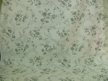 12y Lee Jofa Pillement Toile.emerald On Off White English Countr