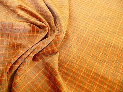 Lee Jofa Figaro Velvet Check Spice Gold Bty