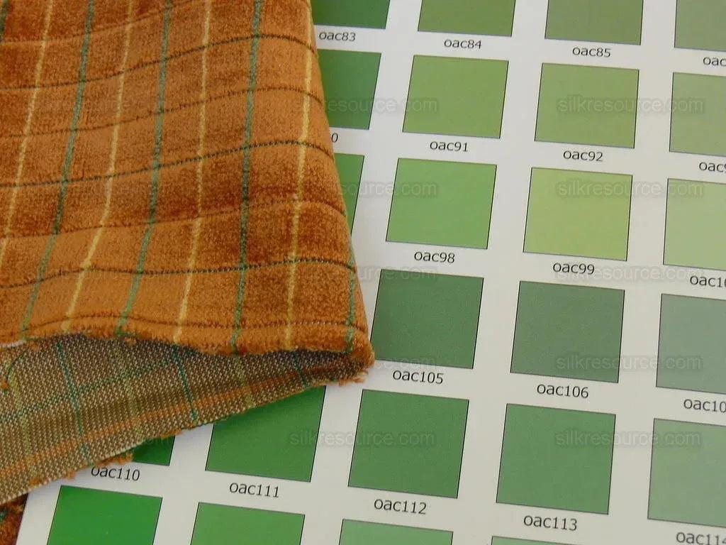 Lee Jofa Figaro Velvet Check Spice Gold Bty