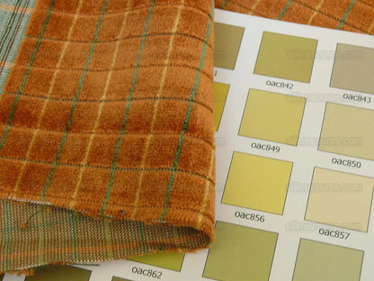 Lee Jofa Figaro Velvet Check Spice Gold Bty