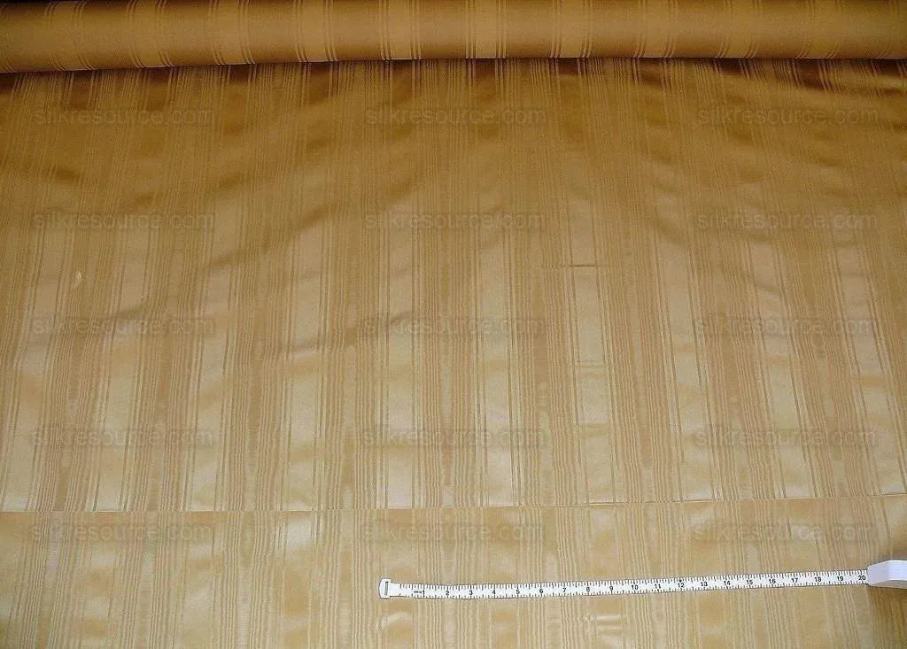 Kravet Couture Manisse Moire Stripe Doeskin Silk Toffee Lite Brown MSRP USD 157/Y