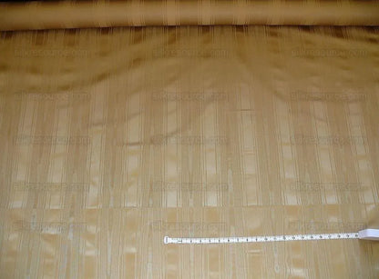 Kravet Couture Manisse Moire Stripe Doeskin Silk Toffee Lite Brown MSRP USD 157/Y