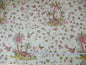 LEE JOFA MARTINIQUE PRIN.RED & GREEN CHINO BIRD LINEN PRINT PINK