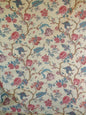 Lee Jofa Fabric - Gujarat Linen Tree Of Life Red Blue On Beige - 3 Yards