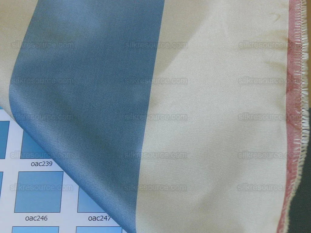 Lee Jofa Sublime Silk Stripe "opal" Red Blue Yellow Gold On Ivory White MSRP USD 216/Y