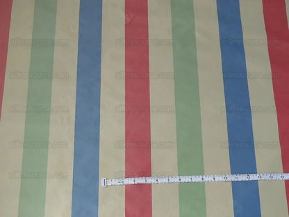 Lee Jofa Sublime Silk Stripe "jewel" Mint Rose Pink Green Sky Blue On Ivory White MSRP USD 216/Y