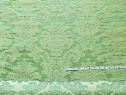 Lee Jofa Scala Silk Damask Willow Spring Green Classic Silk Bty