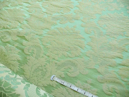 Lee Jofa Scala Silk Damask Willow Spring Green Classic Silk Bty