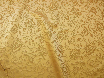 Lee Jofa Shangri-la Damask "bronze" Gold Paisley Wool and Silk Historical Design Reversible MSRP USD 216