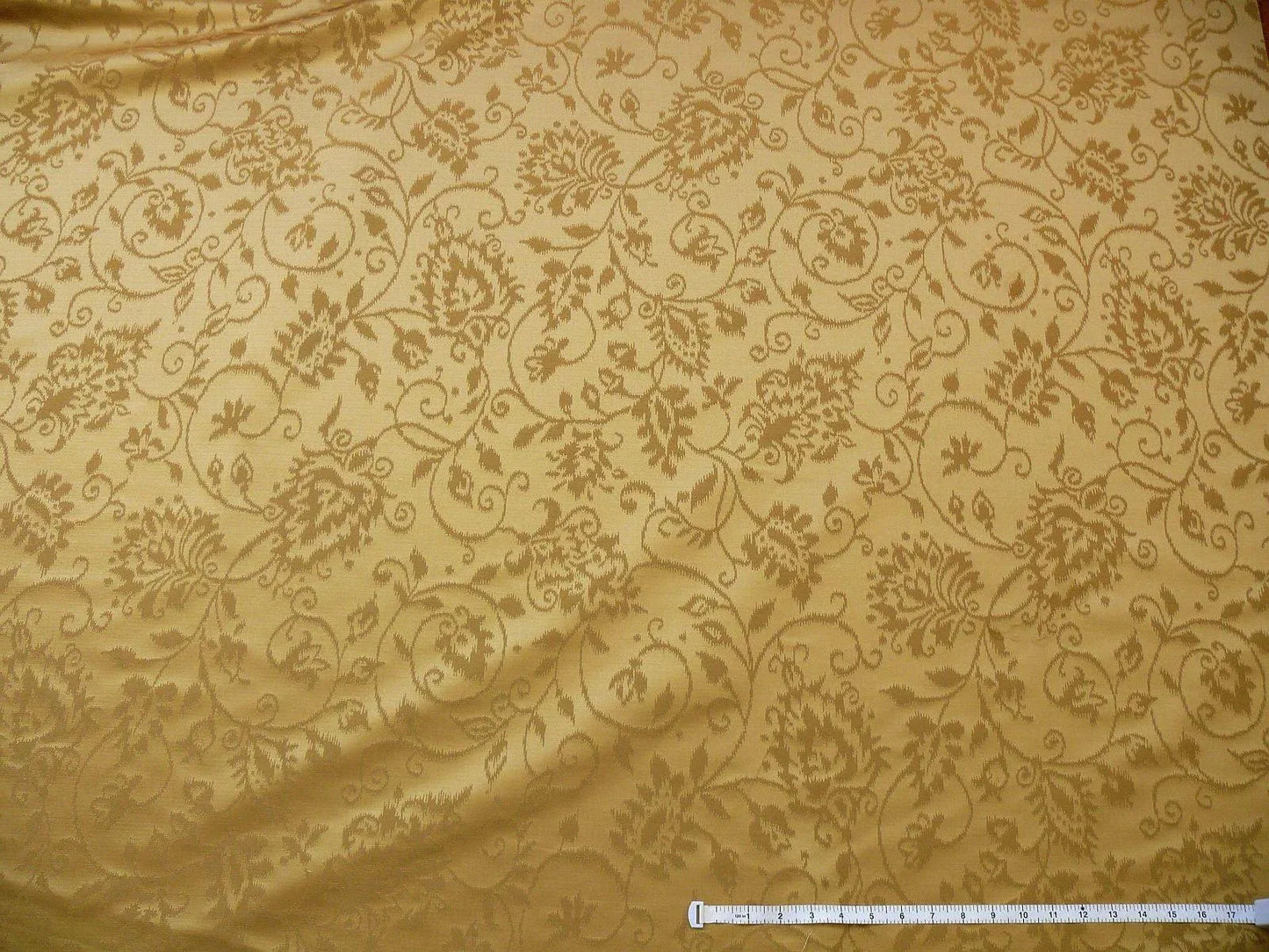 Lee Jofa Shangri-la Damask "bronze" Gold Paisley Wool and Silk Historical Design Reversible MSRP USD 216