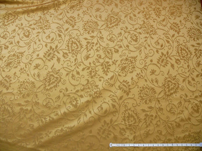 Lee Jofa Shangri-la Damask "bronze" Gold Paisley Wool and Silk Historical Design Reversible MSRP USD 216