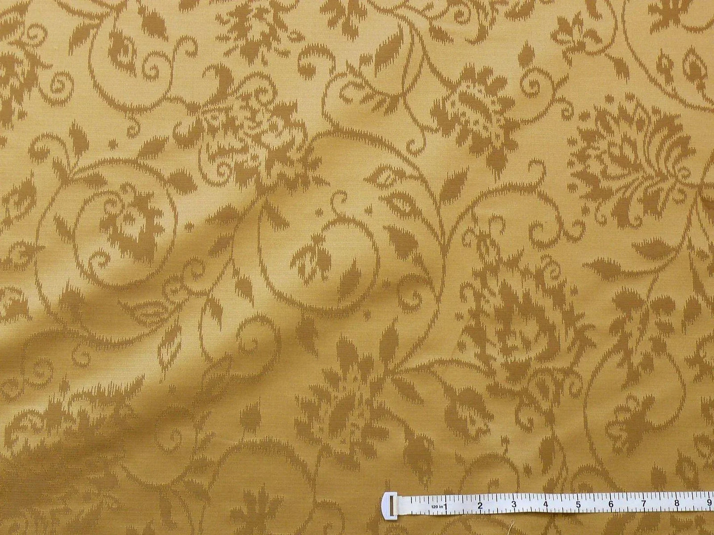 Lee Jofa Shangri-la Damask "bronze" Gold Paisley Wool and Silk Historical Design Reversible MSRP USD 216