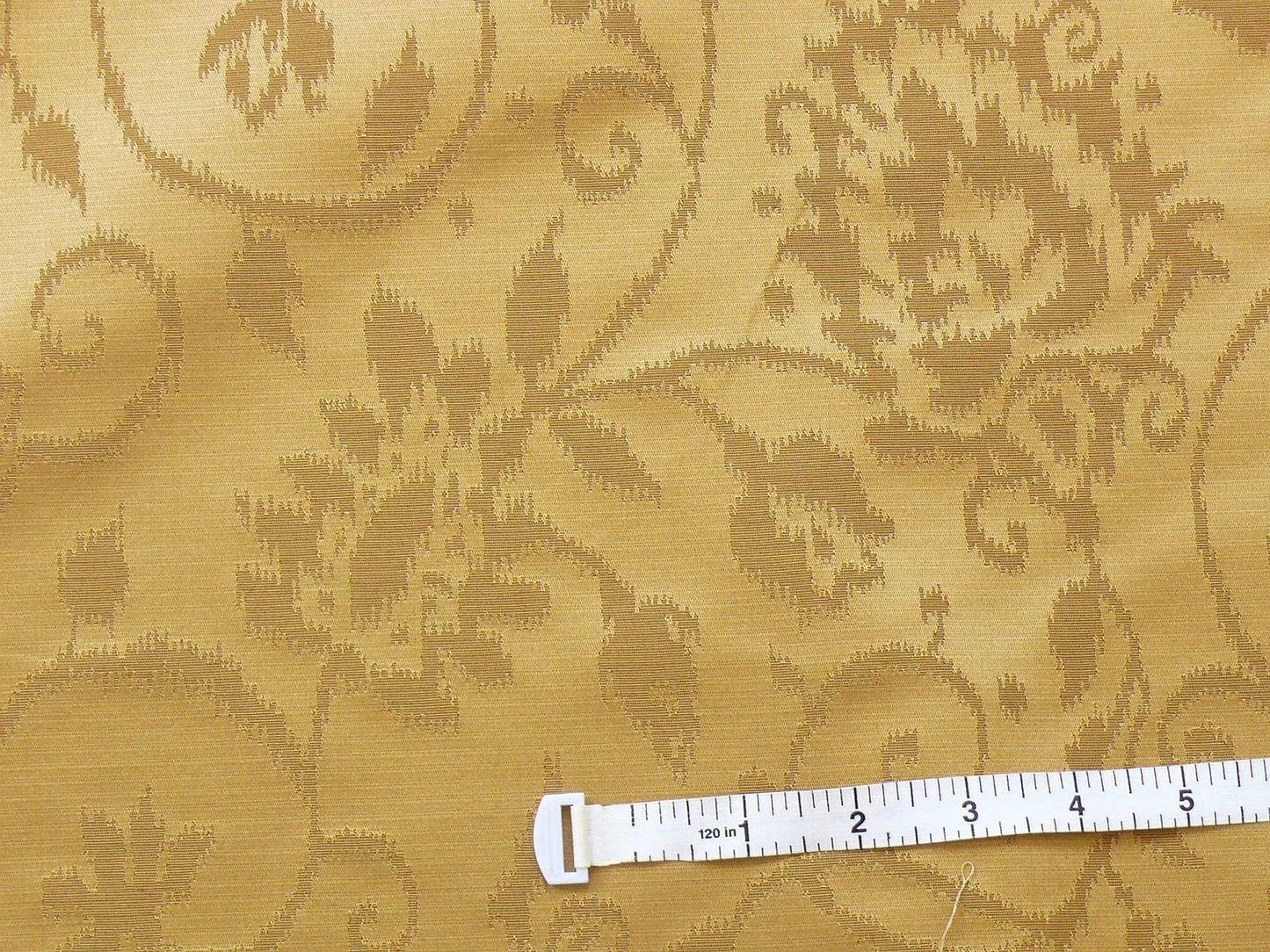 Lee Jofa Shangri-la Damask "bronze" Gold Paisley Wool and Silk Historical Design Reversible MSRP USD 216